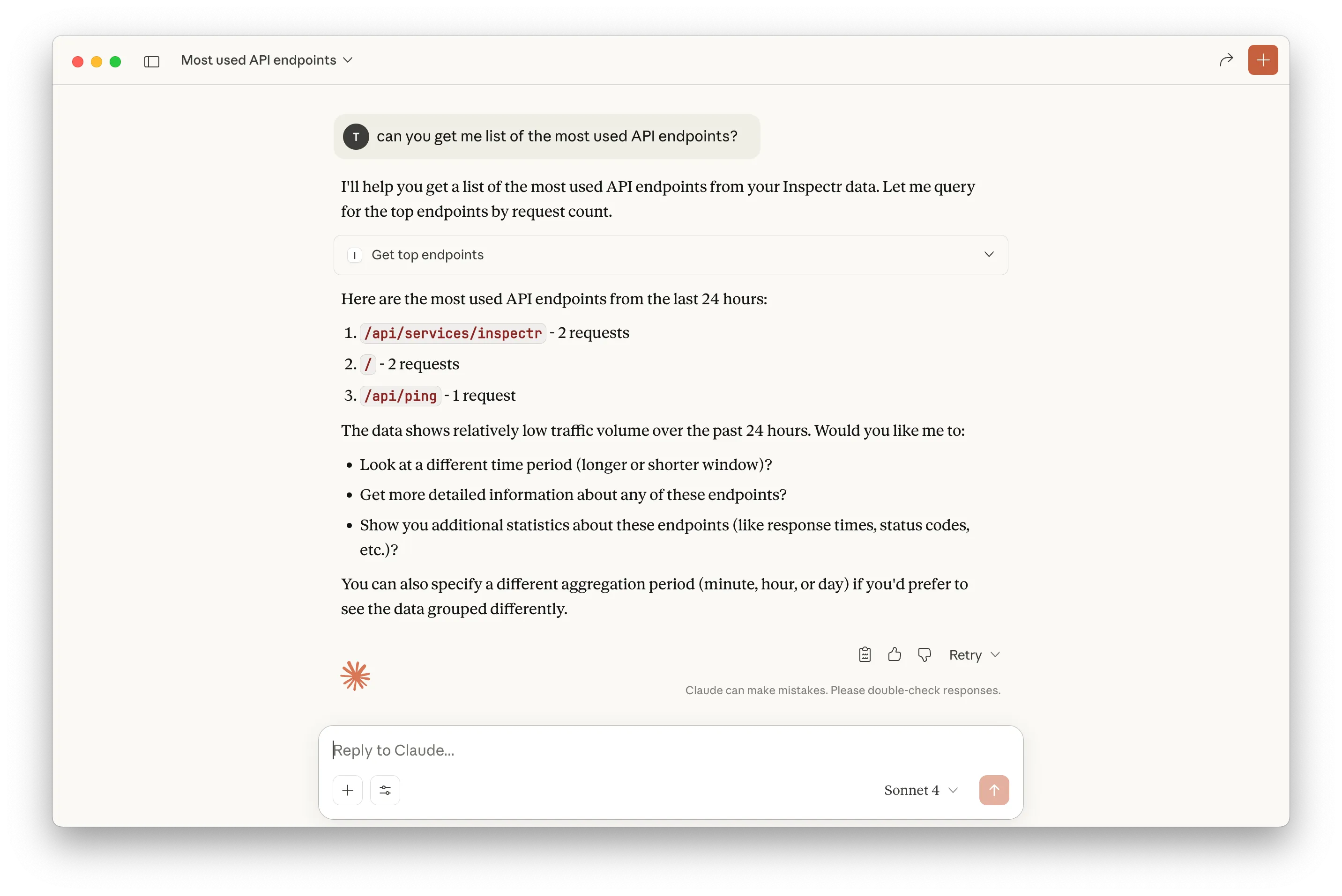 Claude Desktop results