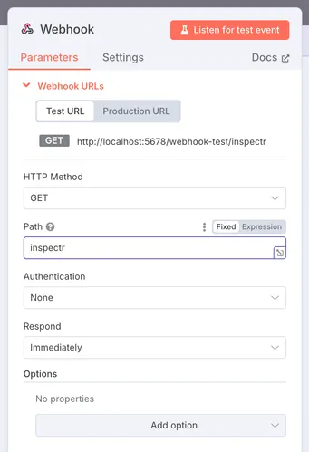n8n Webhook Configuration