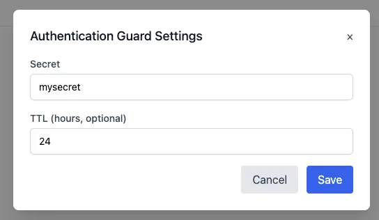Inspectr - Guard Configuration